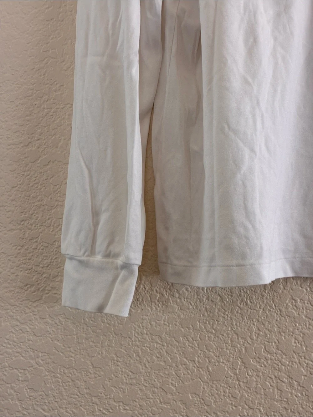 Polo Ralph Lauren | like new white cotton crew neck long sleeve emblem t-shirt